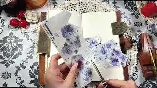 【ASMR】一枚のステッカーシートだけで飾る#journaling #collage
