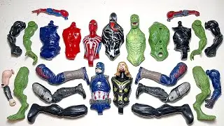 Superhero Toys Spiderman Venom Captain America Thor Lizard