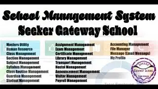 School Management System (Seeker Gateway) Open Source Full ERP