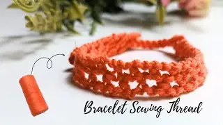 How to Make Macrame Bracelet Diagonal for Beginners with Sewing thread | Macrame Bracelet Tutorial