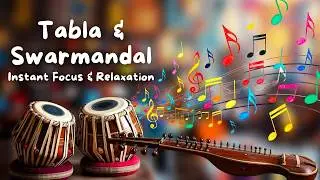 Tabla & Swarmandal: 8.5 Min Meditation Music for Quick Focus #instrumentalmusic #tabla