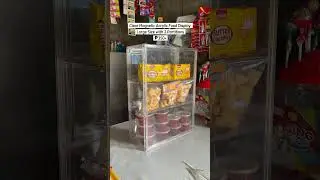 Magnetic Dustproof Acrylic Display | acrylic food display rack assemble #acrylicdisplaystand