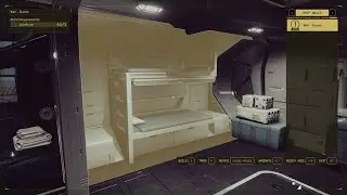 No Man's Starfield Corvette-style ship interior wall editing WIP