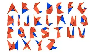 Origami alphabet phonic song for kids Origami Shapes Alphabet Song | Learn ABCs with paper alphabet