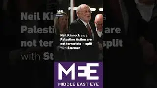 Neil Kinnock says  Palestine Action are  not terrorists in split  with Starmer