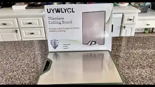 Check out this double sided titanium cutting board! #ad