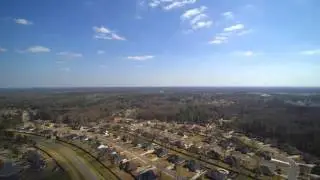 Grove Pointe Subdivision Hahira Georgia -  aerial view. 400 ft in air.