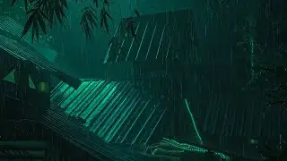 Relieve Fatigue & Stress⛈️The Sound of Rain Pouring on the Tin Roof Helps You Fall into Deep Sleep