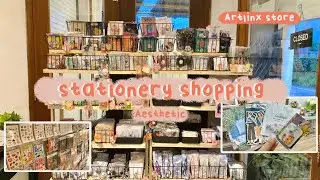 Stationery Shopping | Artlinx Store Yogyakarta | stickers, keychain, art supplies, brush pen, etc✨🛍