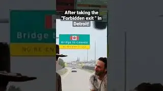 accidentally going to a different country sucks!  #Forbiddenexit #bordercrossing #Detroit #canada