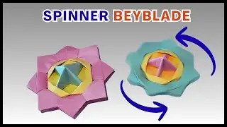How to Make a Paper Beyblade (Origami Spinner) | Easy, Fast and Fun!
