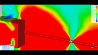 Shielded cable, shielding not connected- radiated electromagnetic field at 500MHz