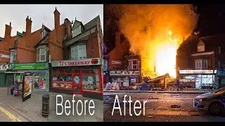 Hinckley Road,  Leicester, before and after, street in Leicester