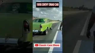 1955 Chevy Drag Car Raw American Muscle #shorts #classiccars