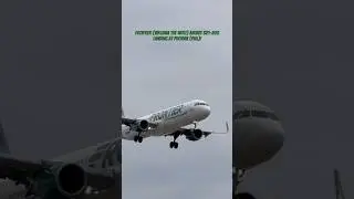 Frontier (Virginia the Wolf) Airbus 321-200 landing at Phoenix (PHX)!