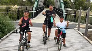 Kid having fun at new  Avon Park #christchurch #familyvlog #2026