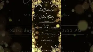 Wedding Video E-invite, Wedding Invitation, Animated Card, Modern Template, Minimalist Evite