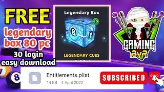 FREE 80 Legendary in Box 8 ball pool GamingByR subscribe plz