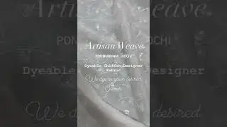 Artisan Weave Fabric Studio - Dyeable Chiffon Designer Fabric with Sequins - Order now at 6282583975