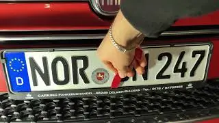 How to replace your license plate and holder (bracket) Fiat 500 front & rear DIY