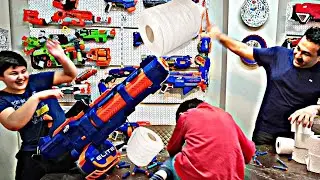 DEVLERİN VURUŞU ! NERF RHINO FIRE vs NERF cs 50 TITAN