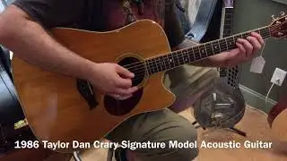 1986 Taylor Dan Crary Signature Model DCSM Dreadnought Cutaway Acoustic Guitar