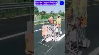 🚧 Mastering Precision: Road Line Painting Machine in Action! 🎯 #Viral #ViralVideo #Shorts #Tech