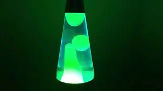 Lava Lamp Yellow and Teal Model 2000
