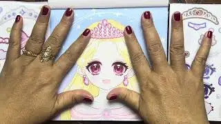 Unboxing Sticker Doll Dress Up, Makeup Fashion Sticker Book, Manga Sticker (Merrybell World)