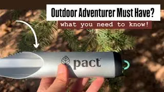 Watch How this Digs! PACT Ultralight Camping Shovel #Review Backpacking Outdoor, Survival Adventures