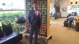 David Heil From David August Takes Video Measurements for John Teng's New Custom Suit.