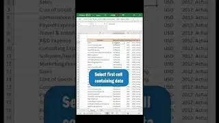 Excel Shortcuts: Freeze panes #excel #excelshortcuts #excelshorts #dailyexcel