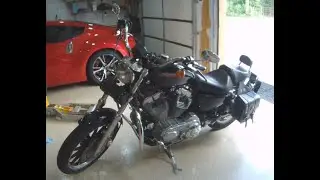 Harley Davidson Sportster Front Wheel removal and Install -  New Tire