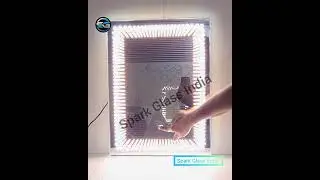 Led mirror with touch sensor by spark glass India