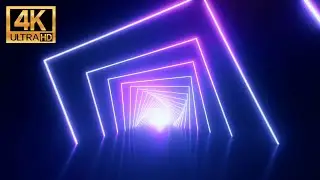 Abstract Neon Geometric Backround Video | Loop Video