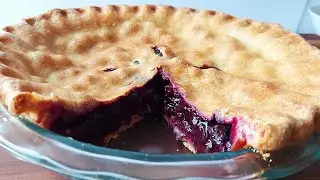 Easy Blueberry Pie No Butter No Shortening
