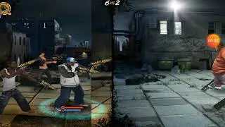 Big Time Gangster - 6 men's/women's SMG gun v.s fat men's mini gun