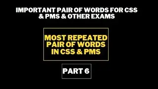 MOST REAPETED PAIR  WORDS#CSS #PMS #SPSC #KPSC #BPSC #NABJOBS #IBJOBS #CUSTOMJOBS #FIAJOBS #ASFJOBS