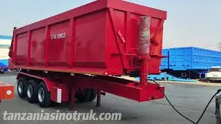 Tri Axle 40 Ton Heavy Duty Hydraulic Dump Trailer for Sale in Tanzania