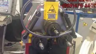DELTA60CNC-i CNC ROLL BENDER BENDING A SQUARE TUBE INTO AN ELLIPTICAL SHAPE