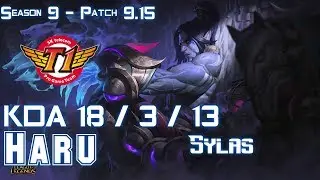 SKT T1 Haru SYLAS vs KAYN Jungle - Patch 9.15 KR Ranked