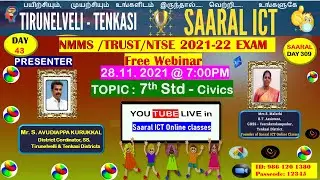 NMMS / TRUST / NTSE Paper II -SAT-  Social Science - CIVICS