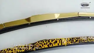 Factory Wholesale Car Windshield Hybrid Wiper Blade, Universal Type Flat Wiper Blades, Golden Wiper
