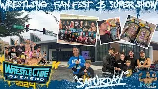 Wrestlecade 2024 #wrestlingshow #meetandgreet #toyhunt