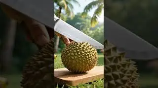 satisfying cutting durian #asmr #satisfying #durian