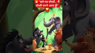 The Lion Who Wanted Friends 🦁 | Heart-Touching 3D Story              #sorts #moralstory #islamicba
