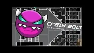Geometry dash, free demon. Crazy bolt.