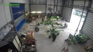Montage eines KRONE Swadro TC 880