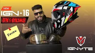 New Ignyte IGN 16 Helmet Unboxing Review | Better Than Steelbird SXE? Best Budget Helmet in 6000