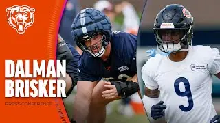 Drew Dalman, Jaquan Brisker on first practice in pads | Chicago Bears